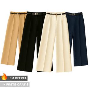 KIT 4 Calças Pantalona em Alfaiataria