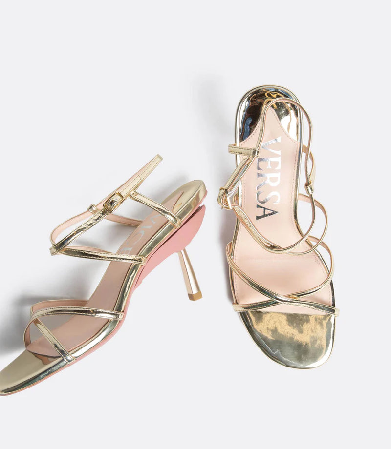 Strappy Sandals in Gold
