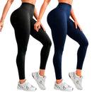 Kit 2 Calças Legging Femininas Suplex Liso - Zero Transparência E Cintura Alta