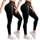 Kit 2 Calças Legging Femininas Suplex Liso - Zero Transparência E Cintura Alta