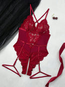 Body de renda transparente