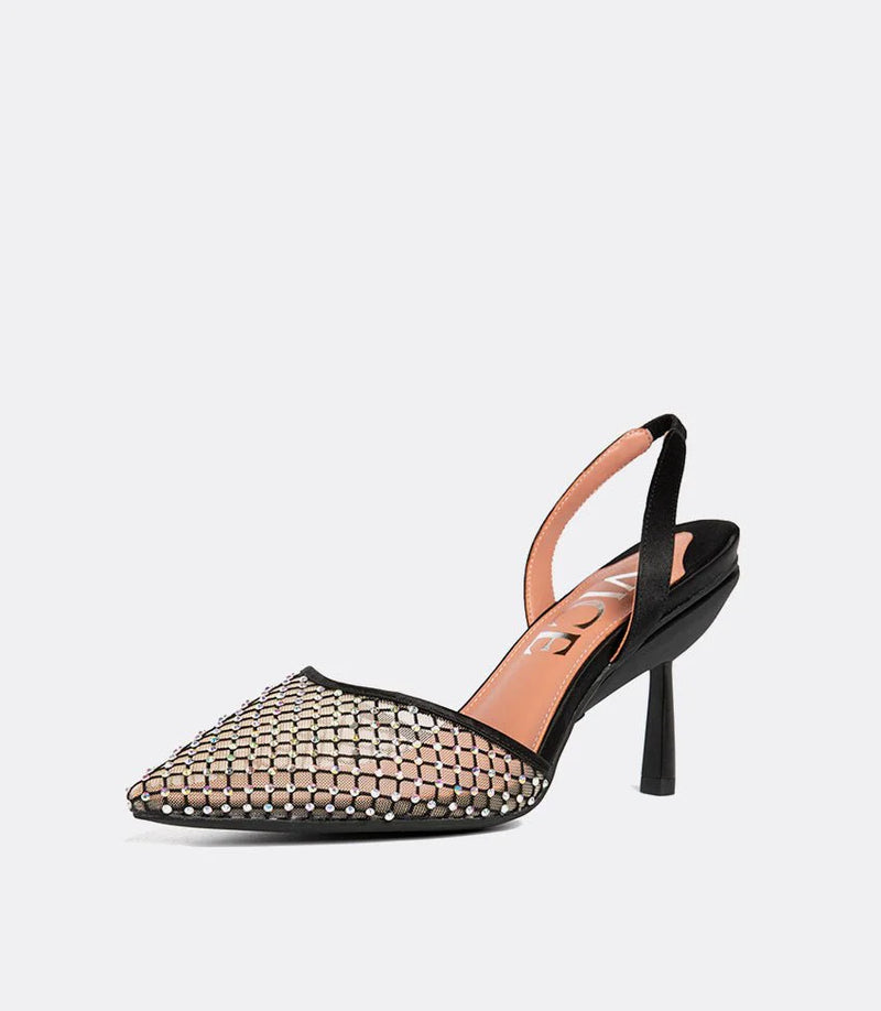 Everyday Heel in Crystal Mesh