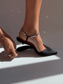 Publicist Pumps in Black Crystal