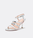 Multi Strap Sandal in Silver