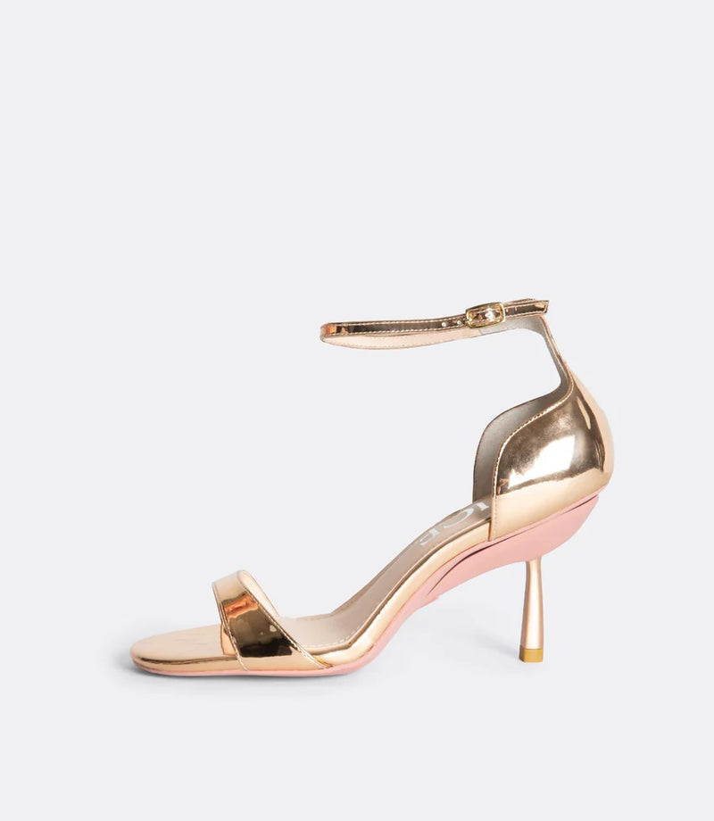 Editor Sandals in Rose Gold